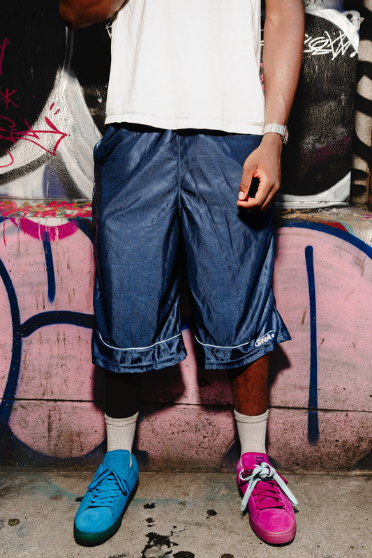 NAVY LOUNGE SHORTS